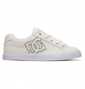 DC Chelsea Tx Tenisky Damske Biele Strieborne | DC Shoes Slovensko 07HNFLSTZ