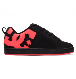 DC Court Graffik Tenisky Damske Čierne Ruzove | DC Shoes Slovensko 41RIWDYCE