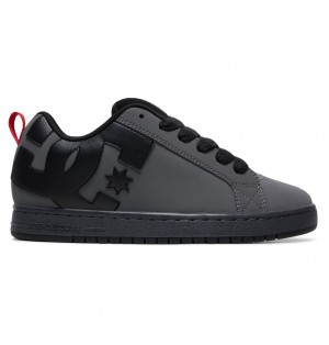 DC Court Graffik Tenisky Panske Siva Čierne Červené | DC Shoes Slovensko 31YZEKSNR