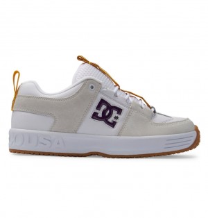 DC Lynx OG Skate Topanky Panske Biele Nachový | DC Shoes Slovensko 92TCJNPXO