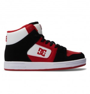 DC Manteca 4 HI Tenisky Detske Čierne Červené | DC Shoes Slovensko 08STRUQIN