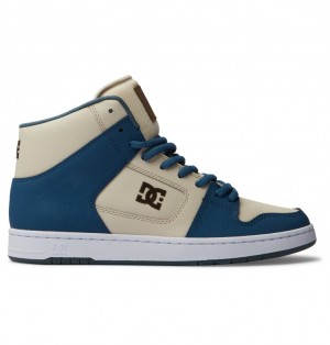 DC Manteca 4 HI Tenisky Panske Siva Modre Biele | DC Shoes Slovensko 64WASHRKV