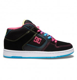 DC Manteca 4 MID Mid-Top Tenisky Damske Čierne Viacfarebný | DC Shoes Slovensko 70YQLJSCT