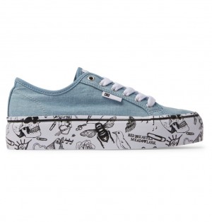 DC Manual Platform Tenisky Damske Tmavo Modre | DC Shoes Slovensko 64FGWIVRY