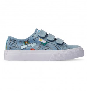 DC Manual V Tenisky Detske Tmavo Modre | DC Shoes Slovensko 54NHSPRXI
