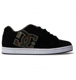 DC Net Tenisky Panske Čierne Zelene Čierne | DC Shoes Slovensko 15QMELKWH