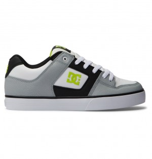 DC Pure Tenisky Panske Biele Svetlo Zelene | DC Shoes Slovensko 28UNZHWKJ