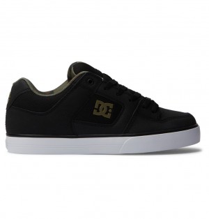 DC Pure Tenisky Panske Čierne Zelene | DC Shoes Slovensko 72RZKVTXJ