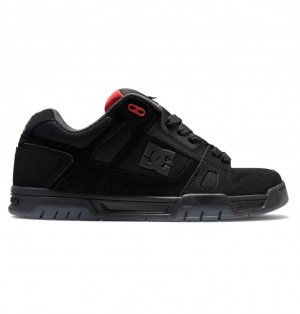 DC Stag Tenisky Panske Čierne Siva Červené | DC Shoes Slovensko 63YWKPMBE