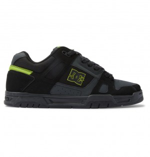 DC Stag Tenisky Panske Čierne Svetlo Zelene | DC Shoes Slovensko 38JHGVPLQ