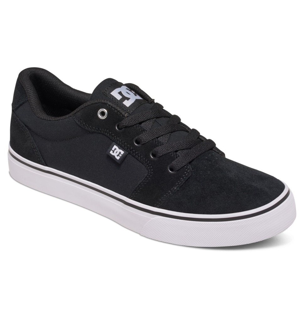 DC Anvil Tenisky Panske Čierne Biele Čierne | DC Shoes Slovensko 16TIWUGJY