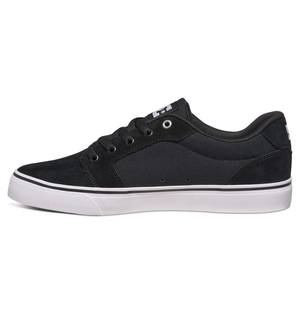 DC Anvil Tenisky Panske Čierne Biele Čierne | DC Shoes Slovensko 16TIWUGJY