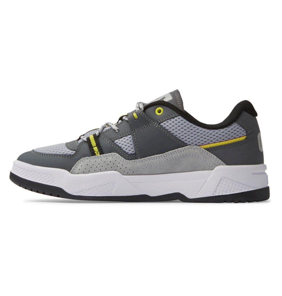 DC Construct Tenisky Panske Biele Siva Žlté | DC Shoes Slovensko 20FWIPVXY