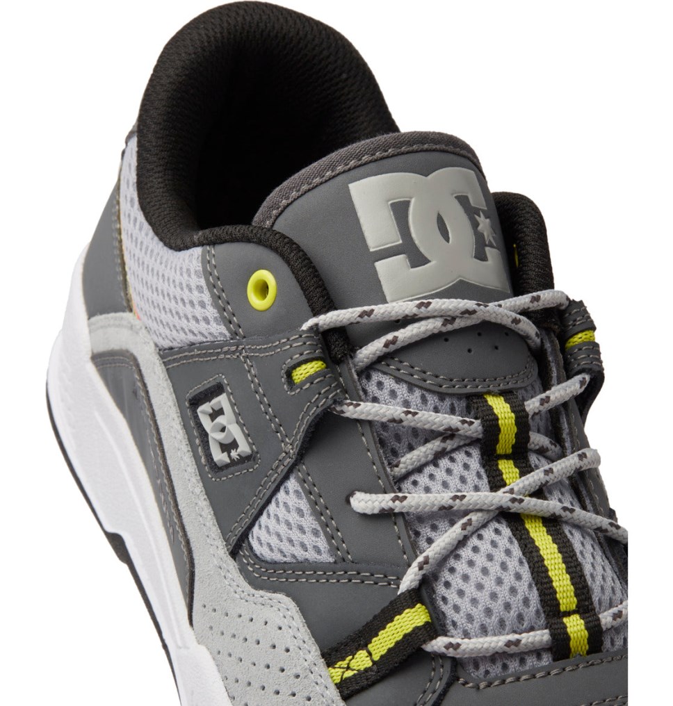 DC Construct Tenisky Panske Biele Siva Žlté | DC Shoes Slovensko 20FWIPVXY