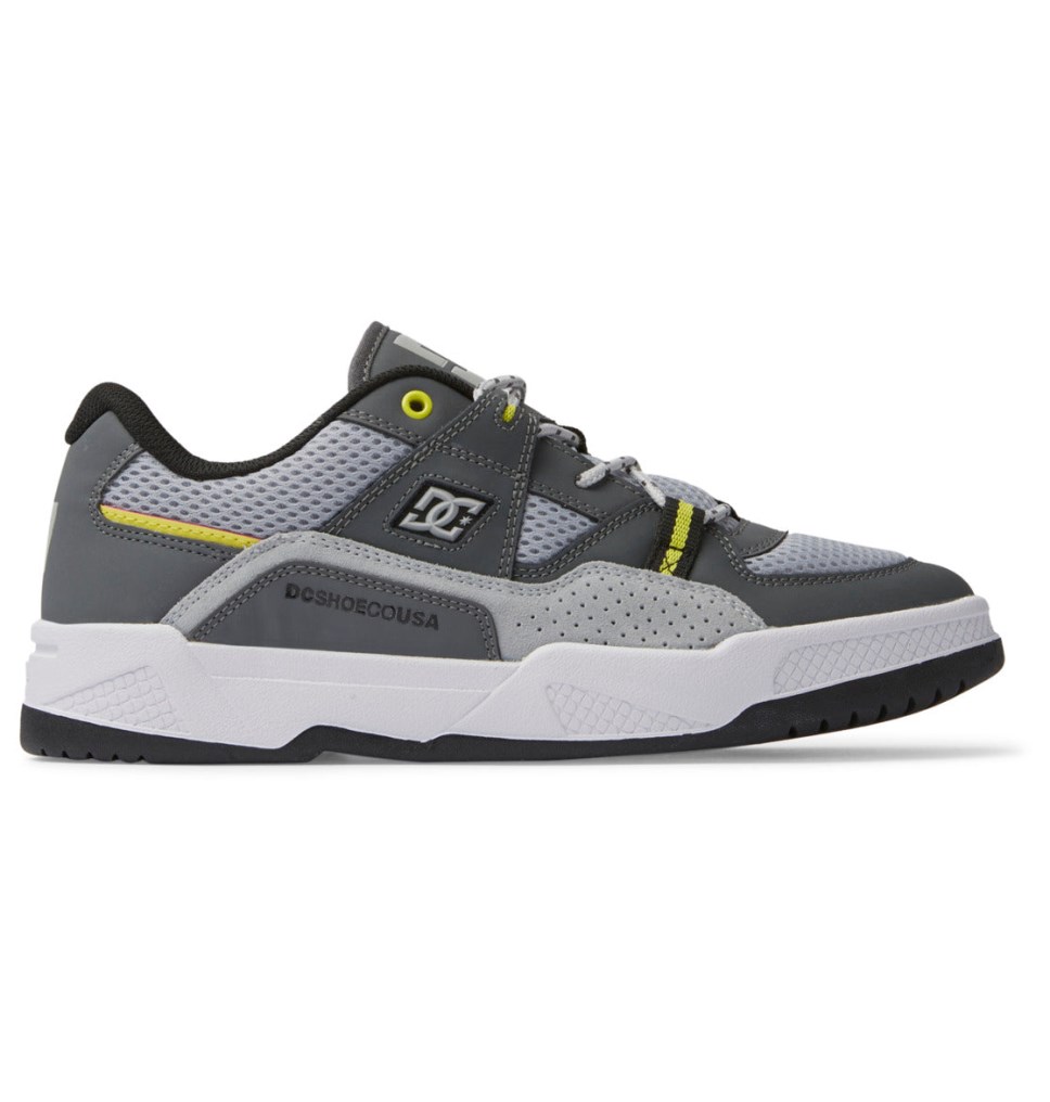 DC Construct Tenisky Panske Biele Siva Žlté | DC Shoes Slovensko 20FWIPVXY