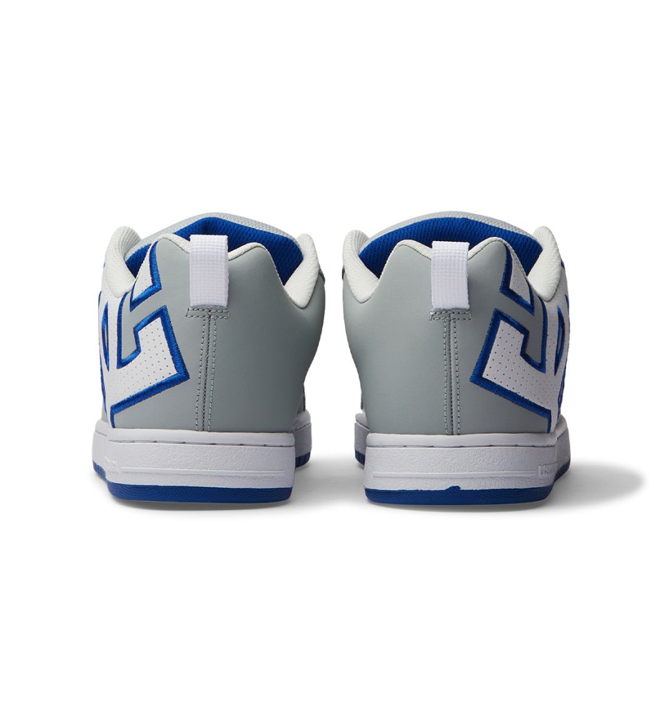 DC Court Graffik Tenisky Panske Siva Modre Biele | DC Shoes Slovensko 17CBQYPJW