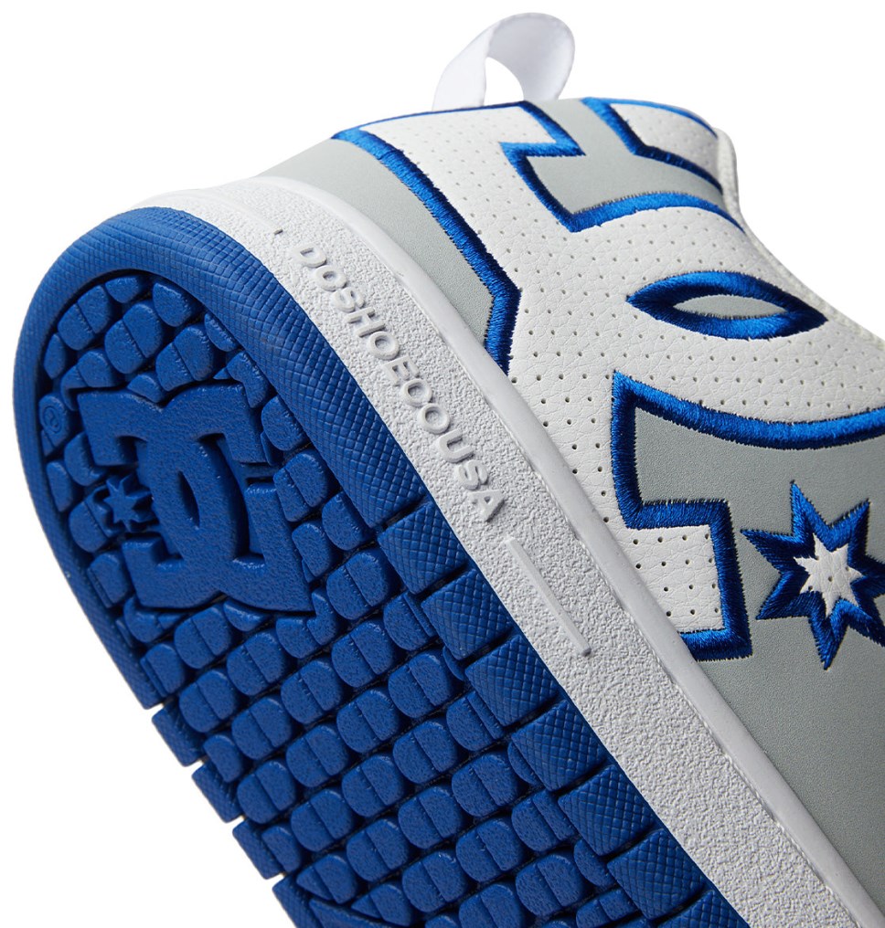 DC Court Graffik Tenisky Panske Siva Modre Biele | DC Shoes Slovensko 17CBQYPJW