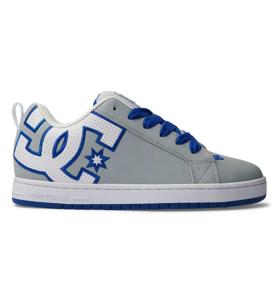 DC Court Graffik Tenisky Panske Siva Modre Biele | DC Shoes Slovensko 17CBQYPJW
