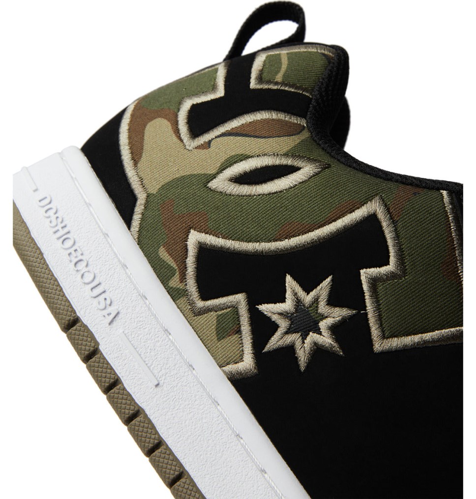 DC Court Graffik Tenisky Panske Čierne Zelene | DC Shoes Slovensko 39BAXREHC