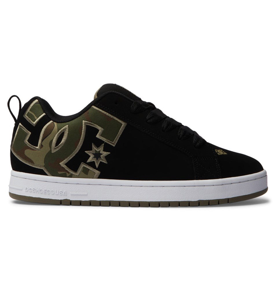DC Court Graffik Tenisky Panske Čierne Zelene | DC Shoes Slovensko 39BAXREHC