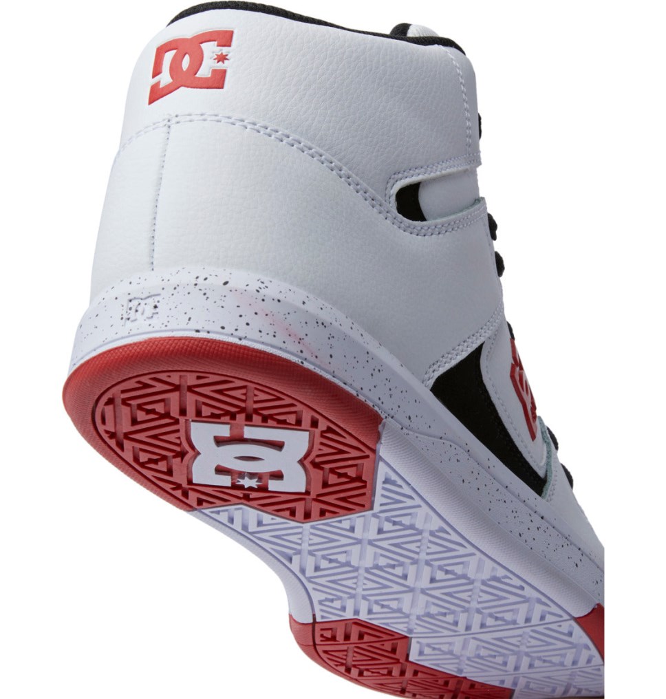DC Cure Vysoke Tenisky Panske Biele Červené Čierne | DC Shoes Slovensko 04NUXYFQD