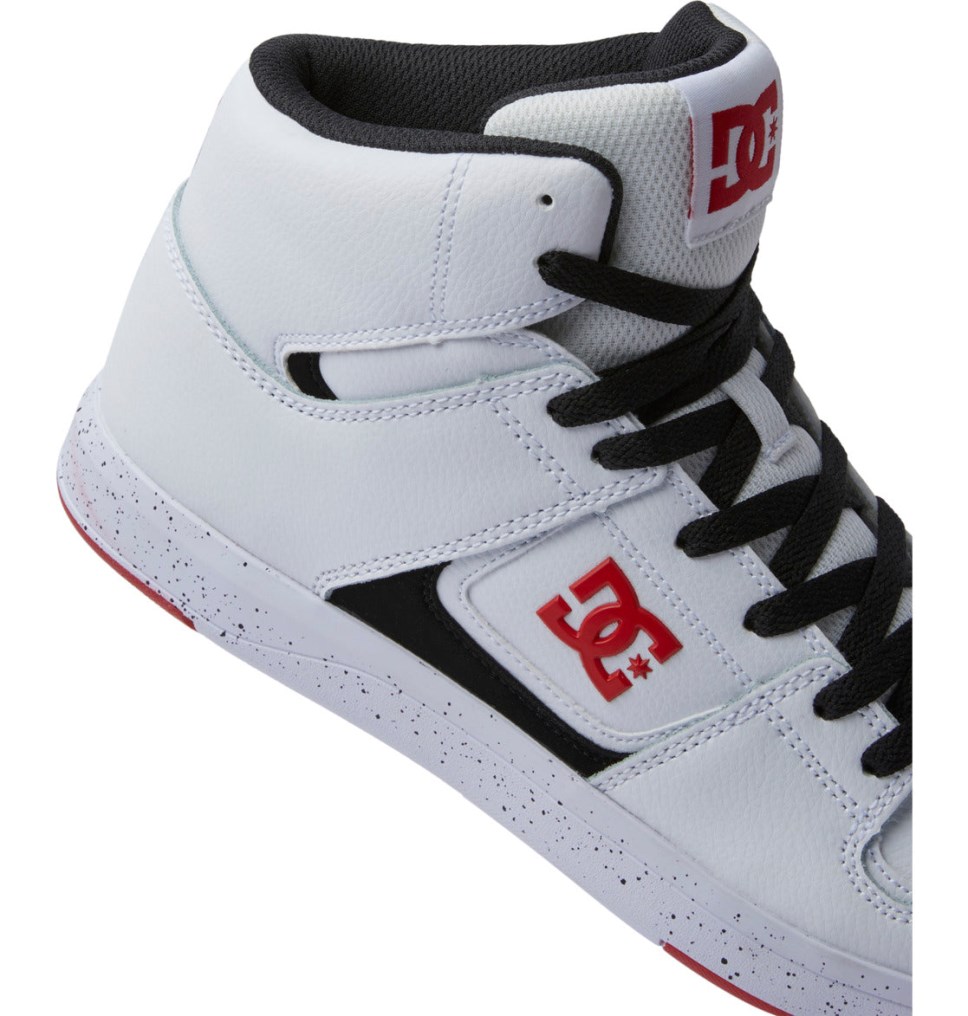 DC Cure Vysoke Tenisky Panske Biele Červené Čierne | DC Shoes Slovensko 04NUXYFQD