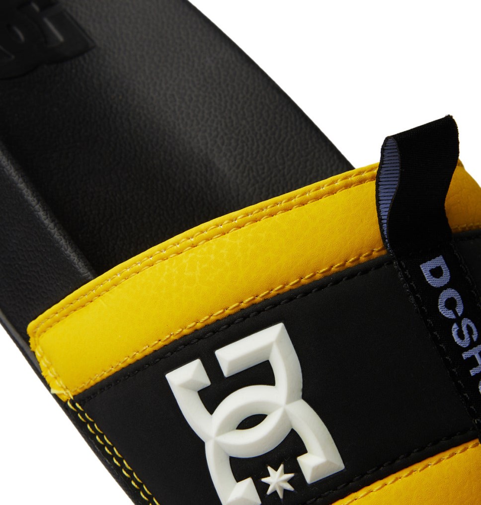 DC Lynx Slapky Panske Čierne Žlté | DC Shoes Slovensko 87YGQMCXJ