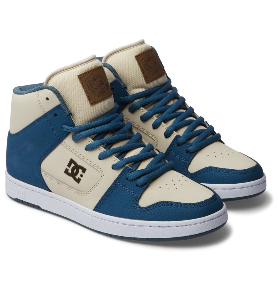 DC Manteca 4 HI Tenisky Panske Siva Modre Biele | DC Shoes Slovensko 64WASHRKV