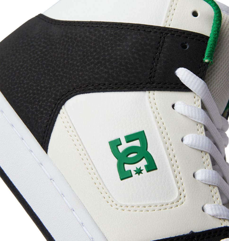 DC Manteca 4 HI Tenisky Panske Čierne Biele Zelene | DC Shoes Slovensko 53TIPNEJS