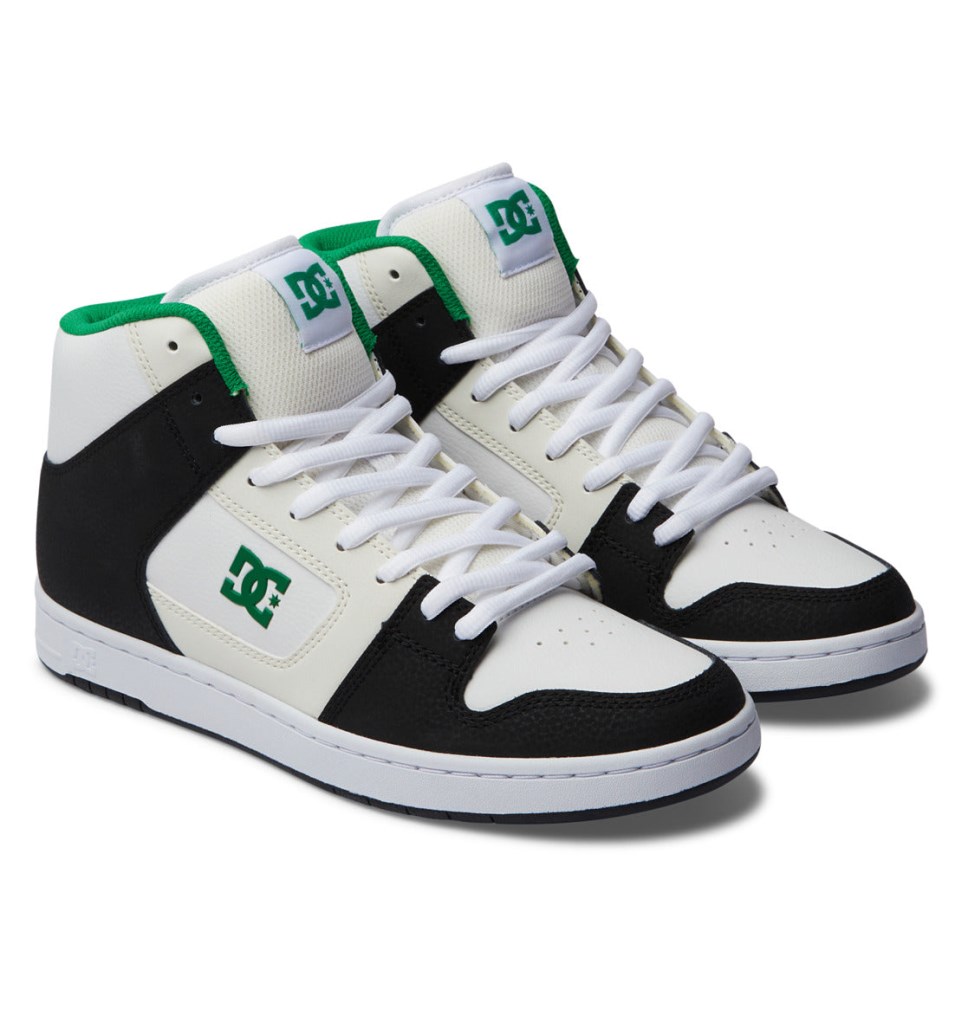 DC Manteca 4 HI Tenisky Panske Čierne Biele Zelene | DC Shoes Slovensko 53TIPNEJS