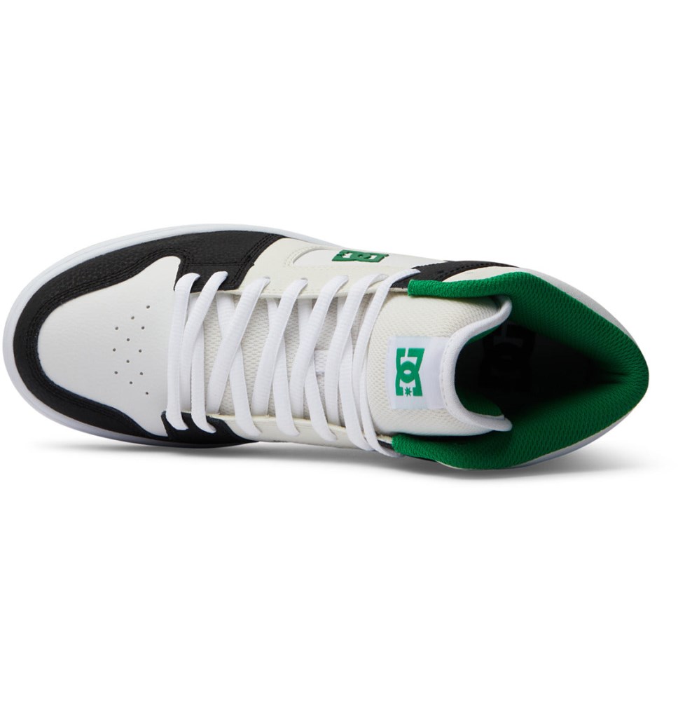 DC Manteca 4 HI Tenisky Panske Čierne Biele Zelene | DC Shoes Slovensko 53TIPNEJS