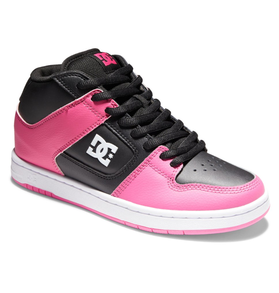 DC Manteca 4 MID Mid-Top Tenisky Damske Čierne Ruzove | DC Shoes Slovensko 38ONBMFTU