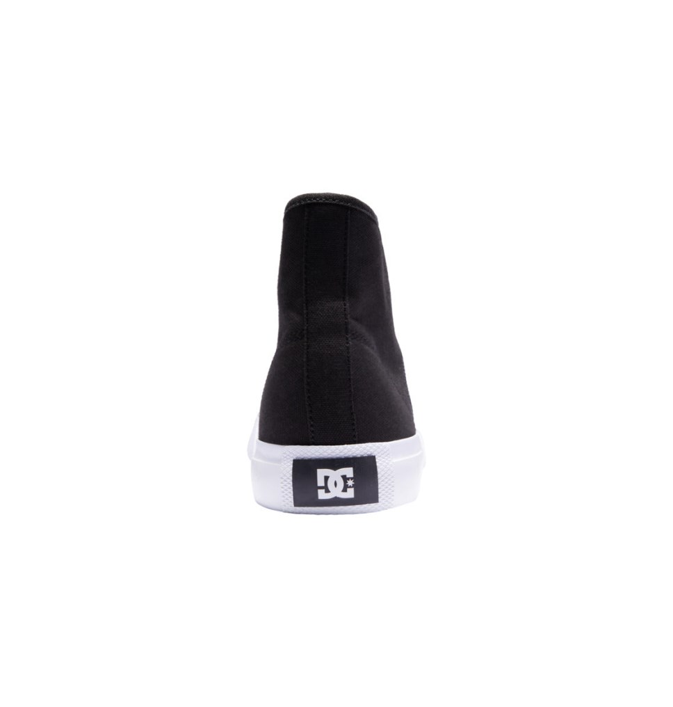 DC Manual HI Textile Vysoke Tenisky Panske Čierne Biele | DC Shoes Slovensko 62ARMZSYT