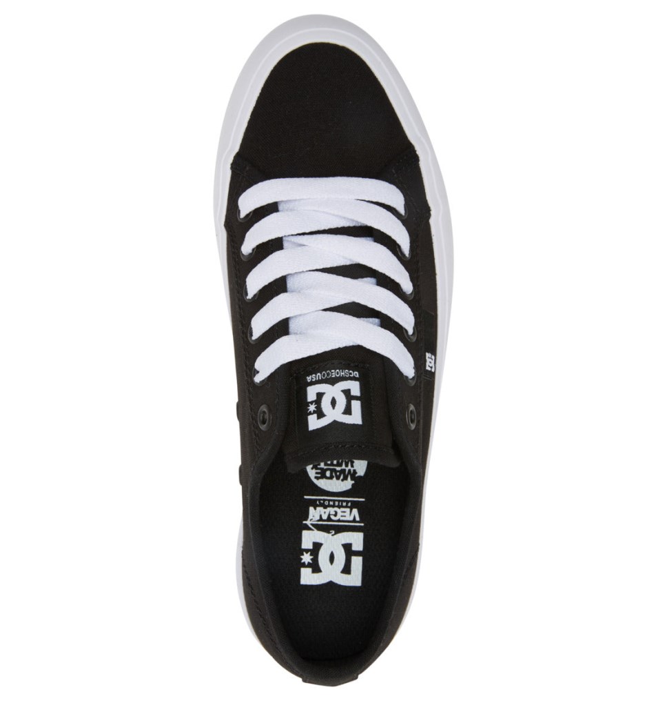 DC Manual Platform Tenisky Damske Čierne Biele | DC Shoes Slovensko 27QEUMTJR