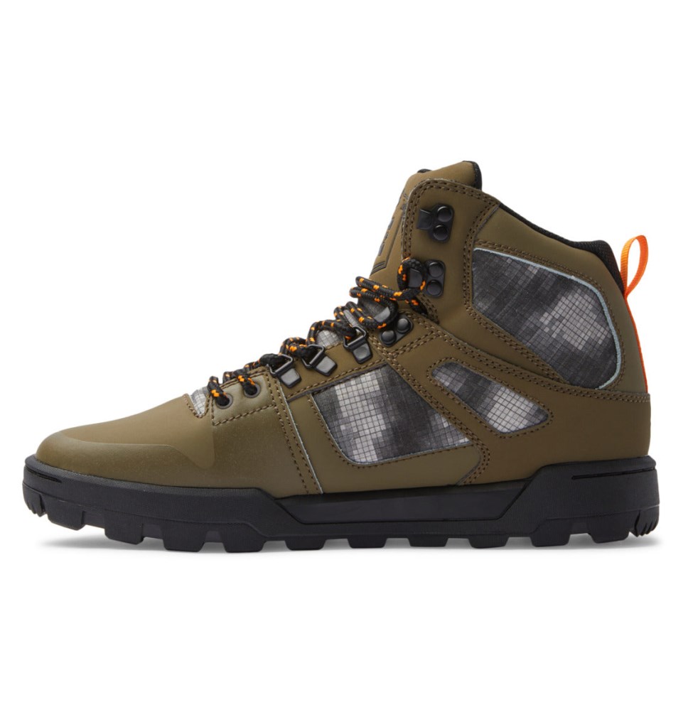 DC Pure High-Top Water-Resistant Zimne Topanky Panske Olivovo Zelená Čierne | DC Shoes Slovensko 68LATJZYQ