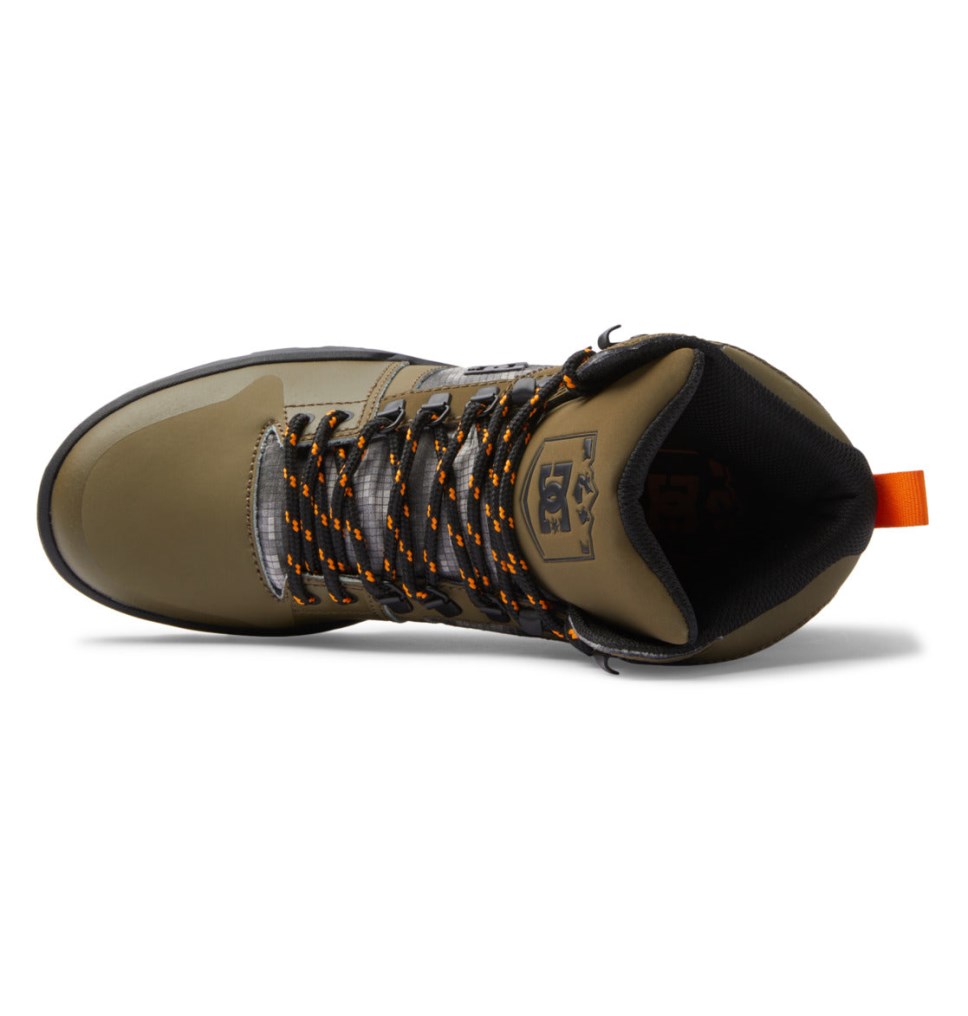 DC Pure High-Top Water-Resistant Zimne Topanky Panske Olivovo Zelená Čierne | DC Shoes Slovensko 68LATJZYQ