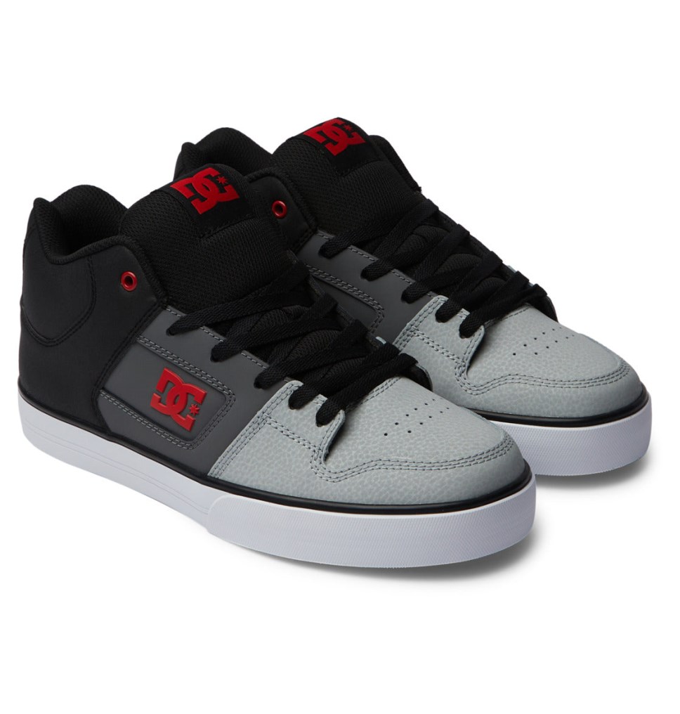 DC Pure MID Mid-Top Tenisky Panske Čierne Siva | DC Shoes Slovensko 80SPEQOTR