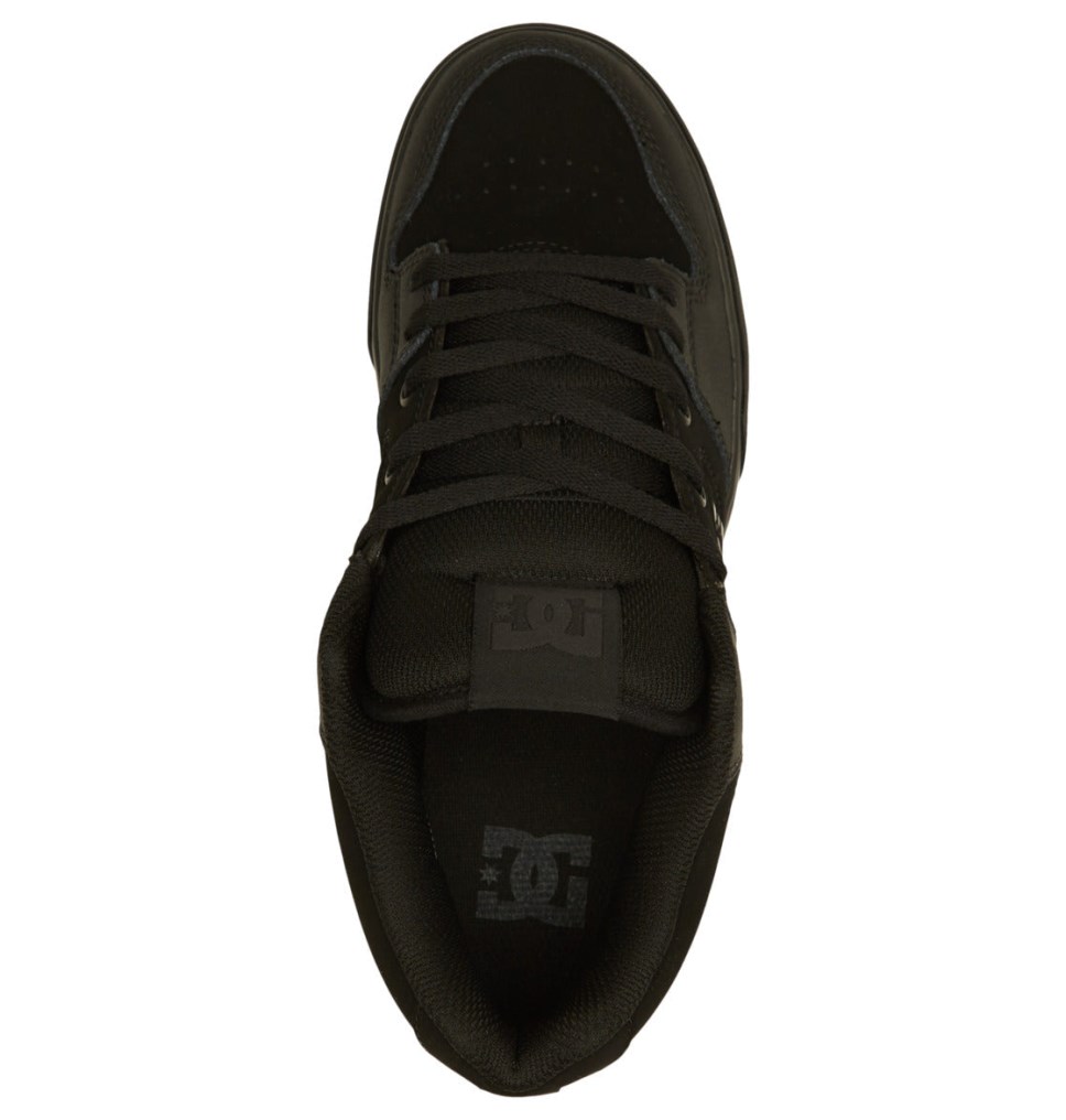 DC Pure MID Mid-Top Tenisky Panske Čierne | DC Shoes Slovensko 27MPOLYWN