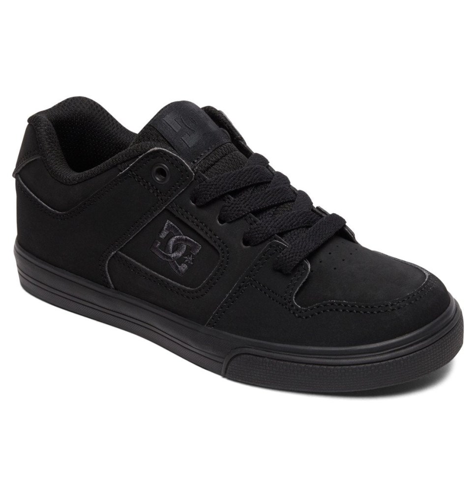 DC Pure Tenisky Detske Čierne | DC Shoes Slovensko 75MUZGXCB