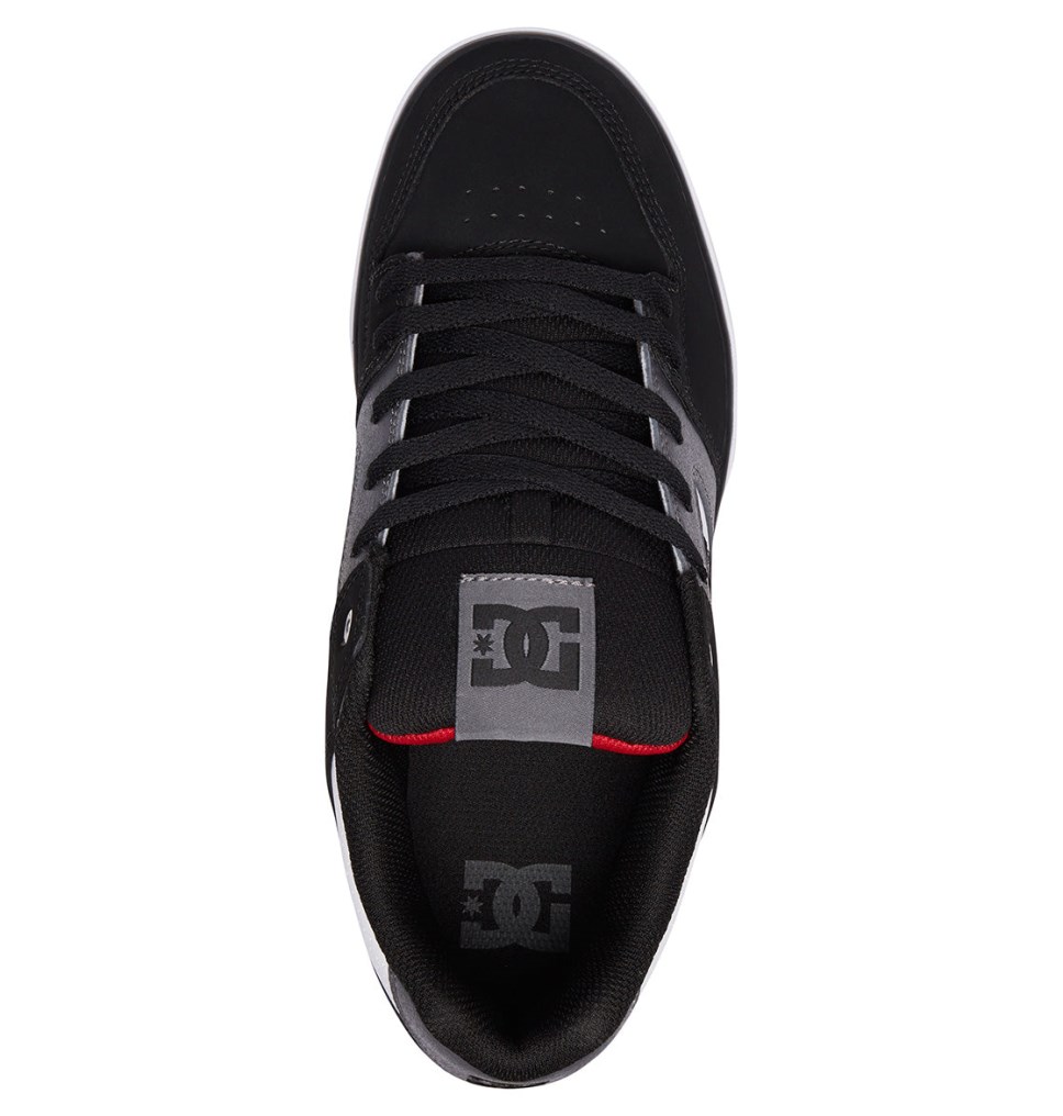 DC Pure Tenisky Panske Biele Čierne Červené | DC Shoes Slovensko 98CVJLOBG