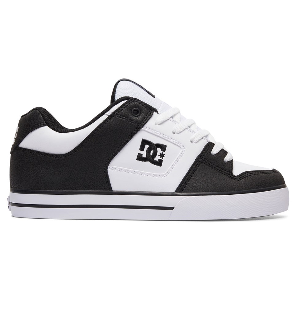DC Pure Tenisky Panske Čierne Biele | DC Shoes Slovensko 35ZCUVSMB