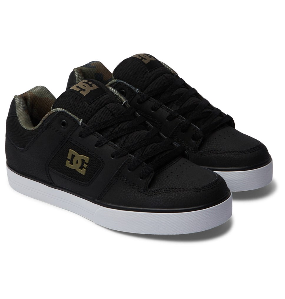 DC Pure Tenisky Panske Čierne Zelene | DC Shoes Slovensko 72RZKVTXJ