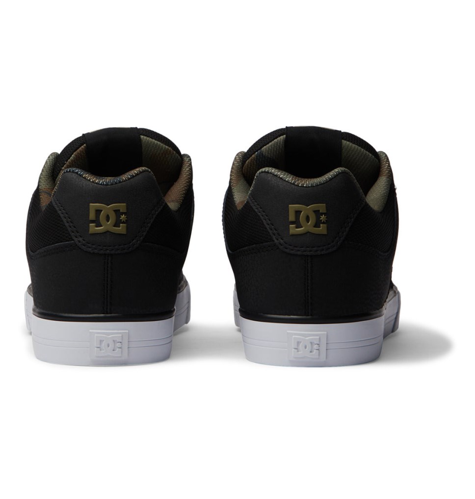 DC Pure Tenisky Panske Čierne Zelene | DC Shoes Slovensko 72RZKVTXJ