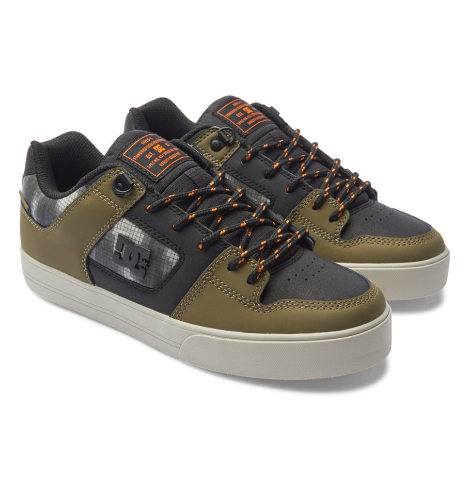 DC Pureized Skate Topanky Panske Čierne Olivovo Zelená | DC Shoes Slovensko 10NFYRUHI