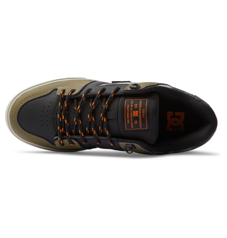 DC Pureized Skate Topanky Panske Čierne Olivovo Zelená | DC Shoes Slovensko 10NFYRUHI