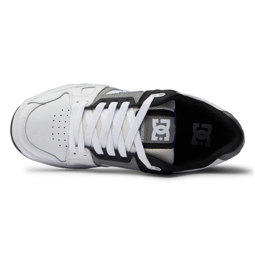 DC Stag Tenisky Panske Biele Siva Modre | DC Shoes Slovensko 17QAOKYZH