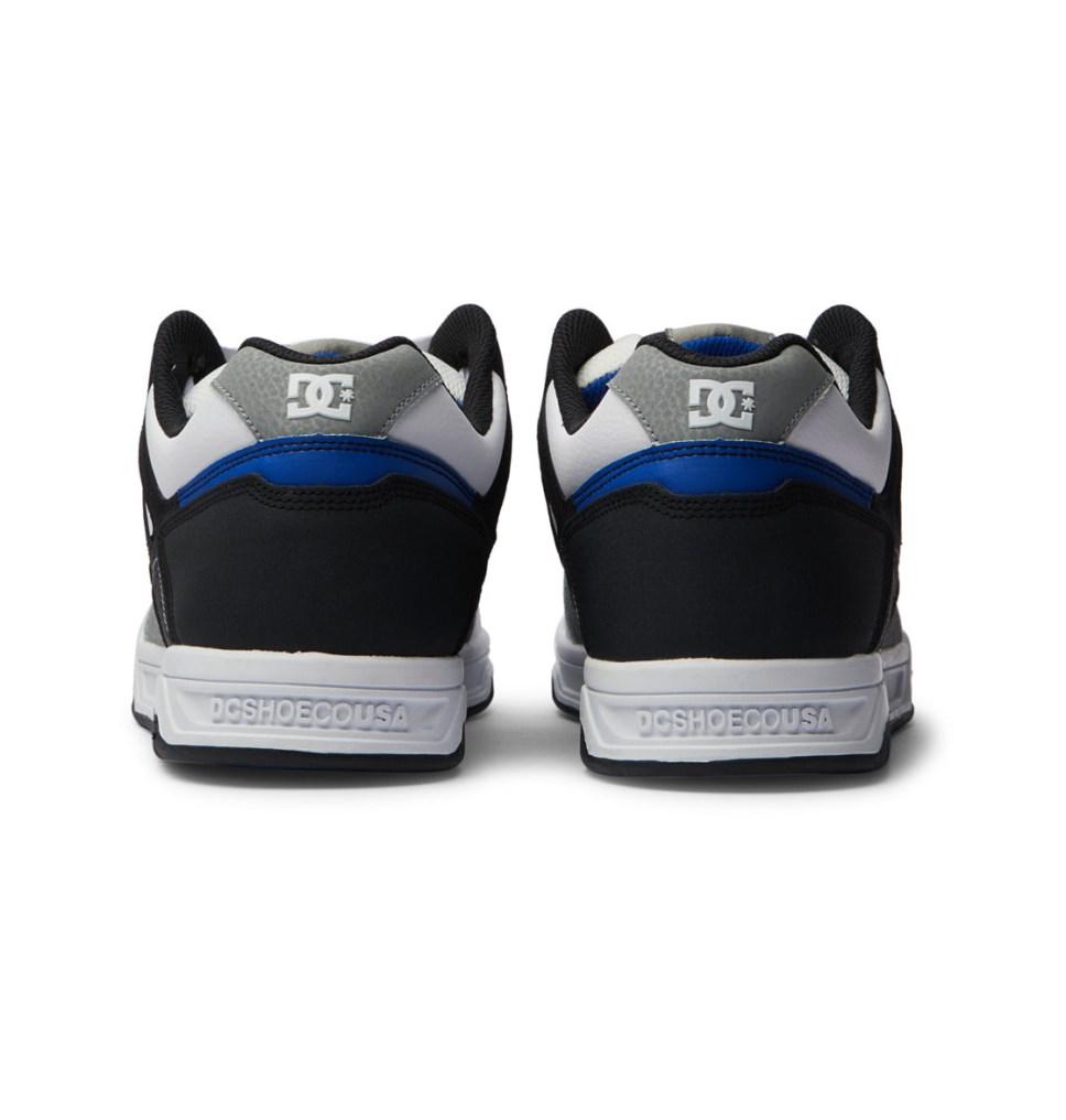 DC Stag Tenisky Panske Biele Siva Modre | DC Shoes Slovensko 17QAOKYZH