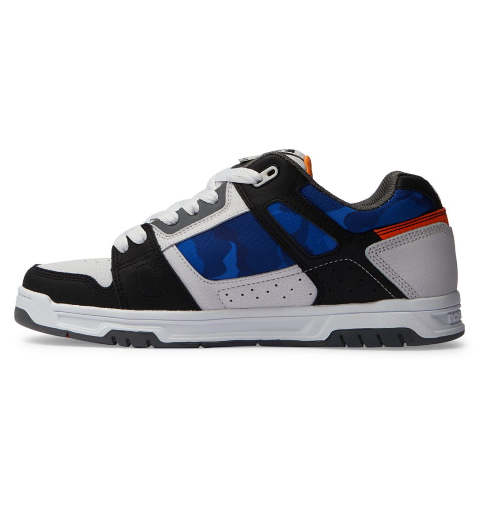 DC Stag Tenisky Panske Biele Čierne Oranžové | DC Shoes Slovensko 03NWBOLQR