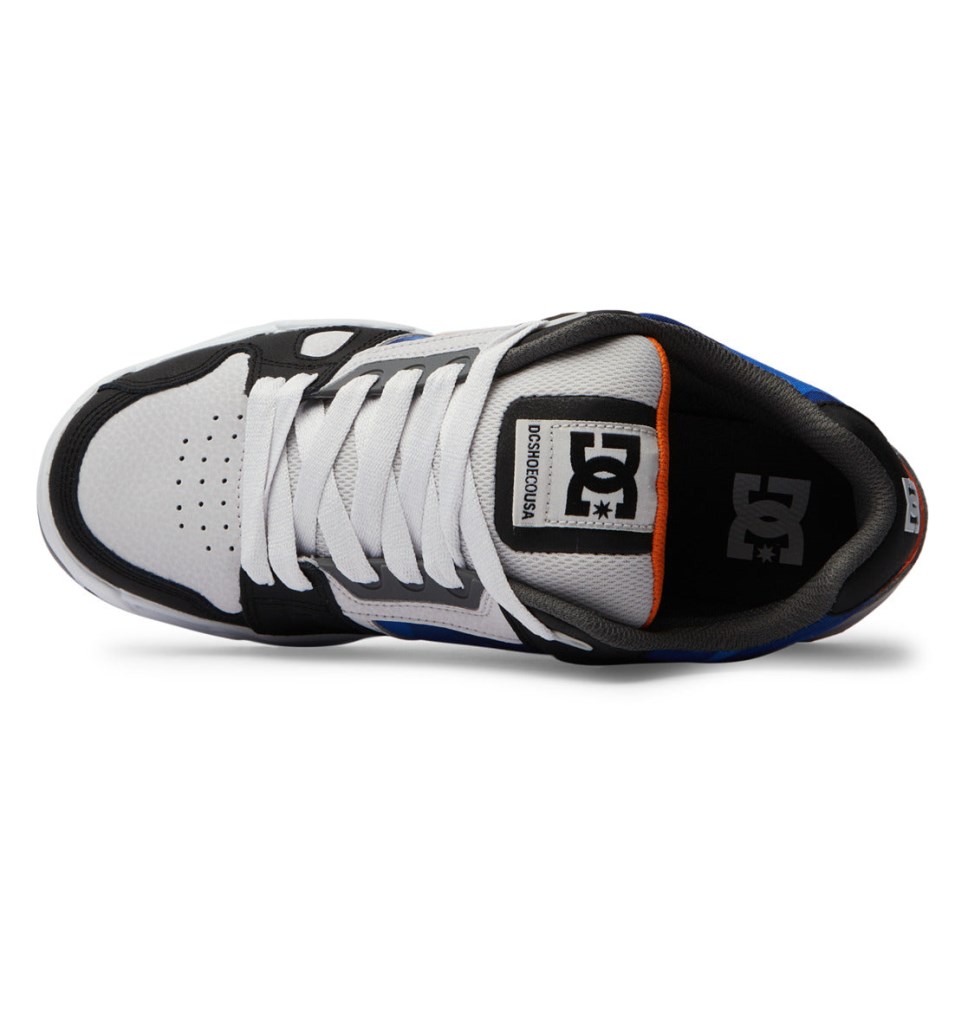 DC Stag Tenisky Panske Biele Čierne Oranžové | DC Shoes Slovensko 03NWBOLQR