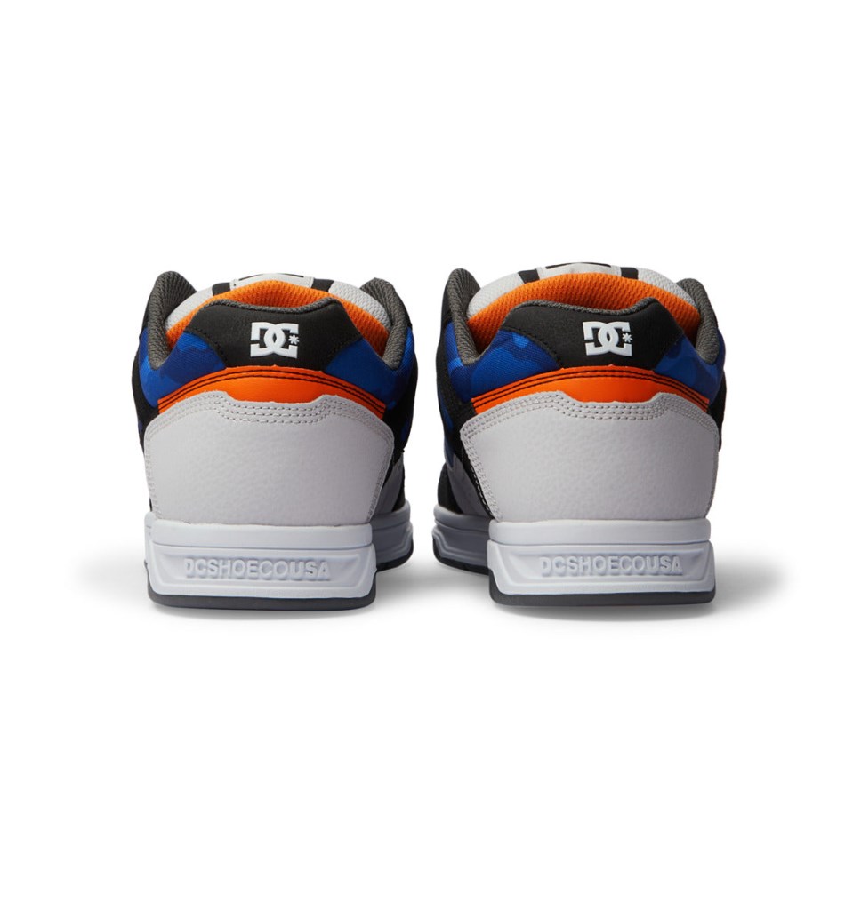 DC Stag Tenisky Panske Biele Čierne Oranžové | DC Shoes Slovensko 03NWBOLQR